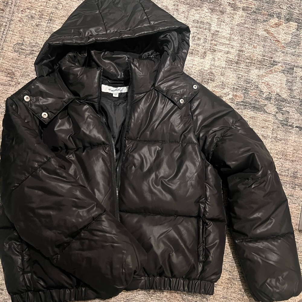 Women’s black puffer jacket